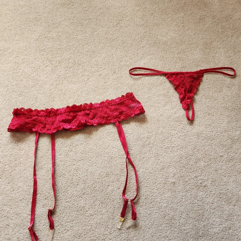 Plus size lingerie Garter Belt Gstring NWOT xxxl